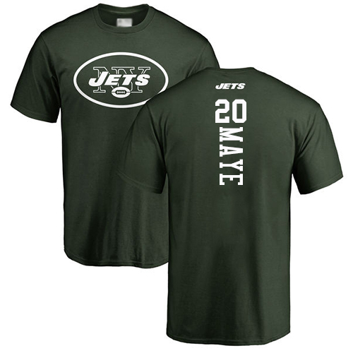 New York Jets Men Green Marcus Maye Backer NFL Football #20 T Shirt